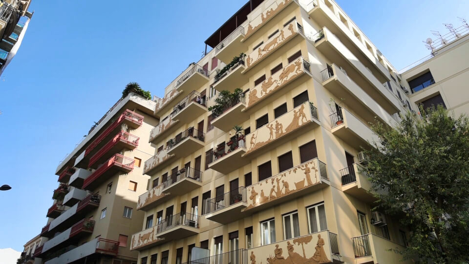 Progetto Contract - ristrutturazione condominio Via Mariano Stabile Palermo